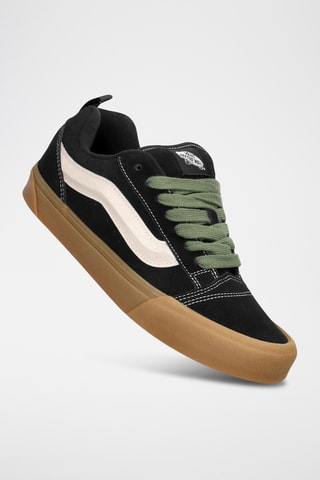 Baskets en cuir Knu Skool - Noir et vert