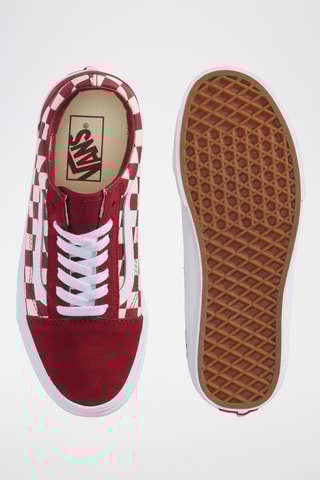 Baskets en nubuck Old Skool - Rouge