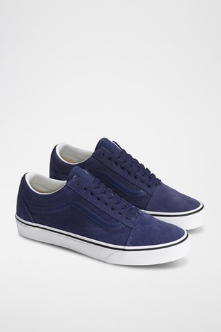 Baskets en cuir Old Skool - Bleu marine