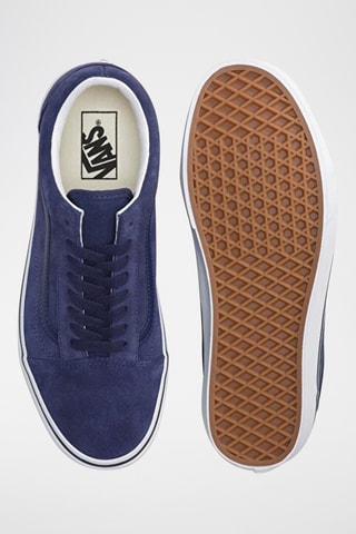 Baskets en cuir Old Skool - Bleu marine
