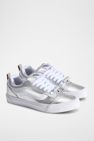 Baskets en cuir Knu Skool - Argenté