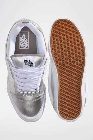 Baskets en cuir Knu Skool - Argenté