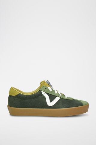 Baskets en cuir Sport Low - Vert foncé