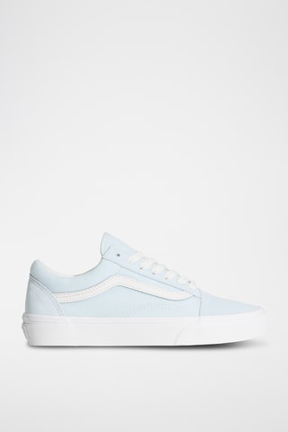 Baskets en cuir Old Skool - Ciel et blanc