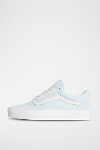 Baskets en cuir Old Skool - Ciel et blanc