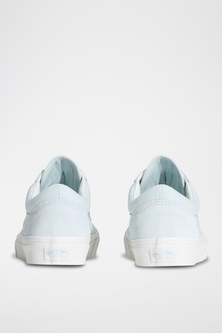 Baskets en cuir Old Skool - Ciel et blanc