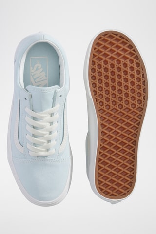 Baskets en cuir Old Skool - Ciel et blanc