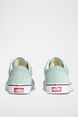 Baskets en cuir Old Skool - Vert sauge et blanc