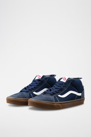 Baskets montantes en nubuck Mid Skool 37 - Bleu marine