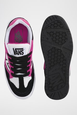 Baskets en nubuck Upland - Noir et fuchsia