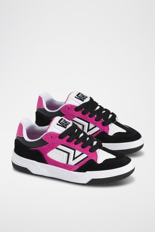 Baskets en nubuck Upland - Noir et fuchsia