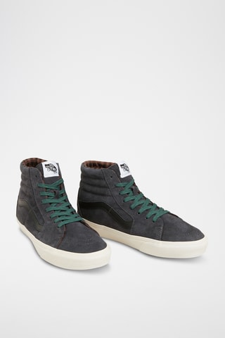 Baskets montantes en nubuck Sk8-Hi - Gris foncé et noir