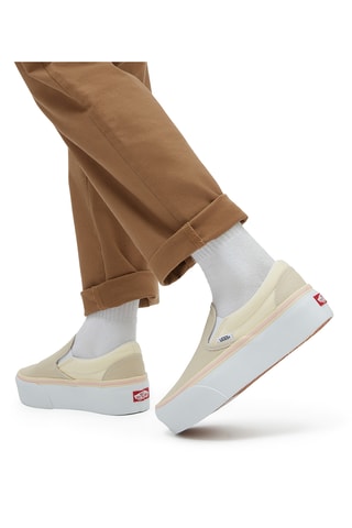 Slip-on plateformes Classic Stackfor - Beige clair et écru