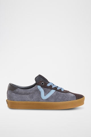 Baskets en cuir Sport Low - Bleu marine