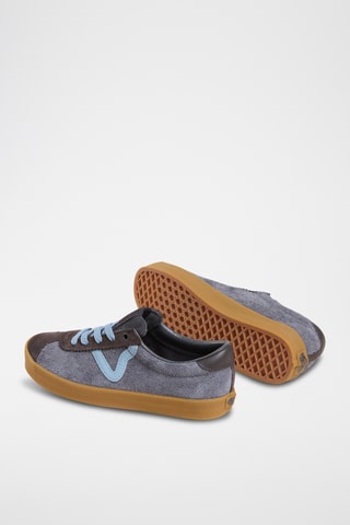 Baskets en cuir Sport Low - Bleu marine