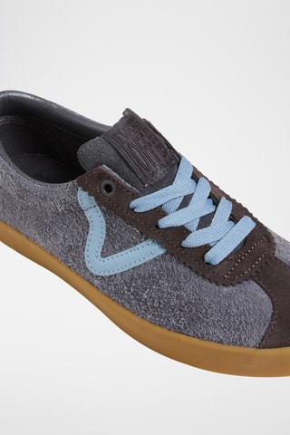 Baskets en cuir Sport Low - Bleu marine