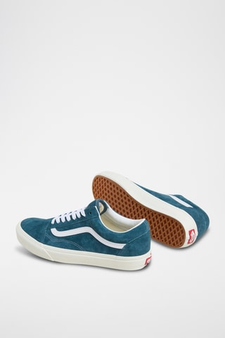 Baskets en nubuck Old Skool - Bleu pétrole