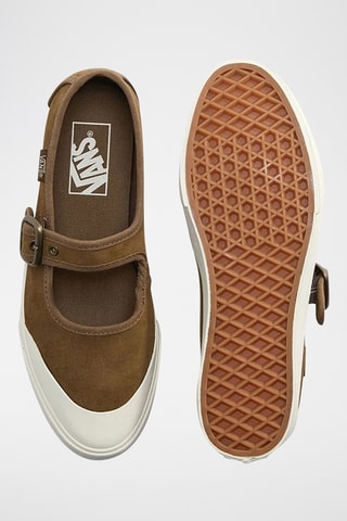 Ballerines en cuir Mary Jane - Marron