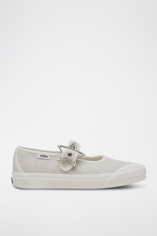 Babies en nubuck Mary Jane - Blanc