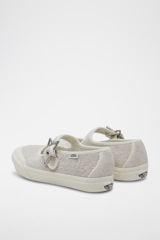 Babies en nubuck Mary Jane - Blanc