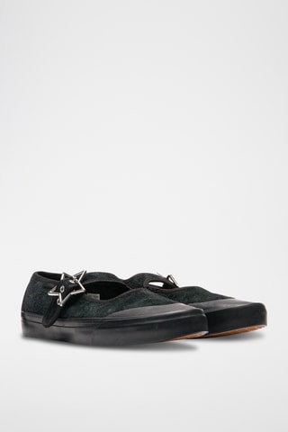 Babies en nubuck Mary Jane - Noir