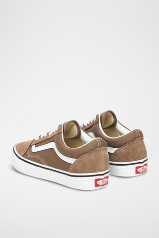 Baskets en cuir Old Skool - Marron clair et blanc