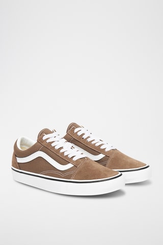 Baskets en cuir Old Skool - Marron clair et blanc