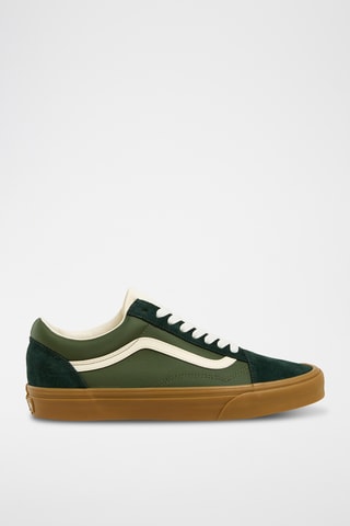 Baskets en cuir Old Skool - Vert foncé