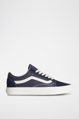 Baskets en cuir Old Skool - Bleu nuit