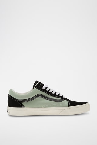 Baskets en cuir Old Skool - Vert clair et noir