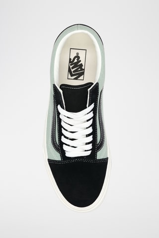 Baskets en cuir Old Skool - Vert clair et noir