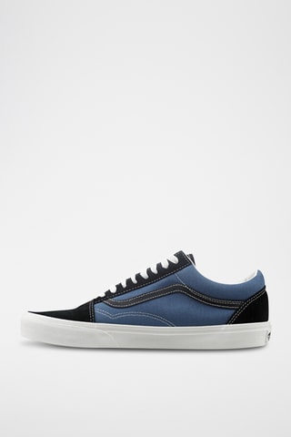Baskets en cuir Old Skool - Bleu marine et noir