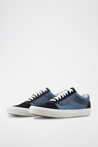 Baskets en cuir Old Skool - Bleu marine et noir