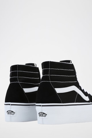 Baskets montantes plateformes en cuir SK8-Hi Tapered Stackform - Noir