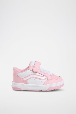 Baskets en cuir Hylane V - Rose et blanc
