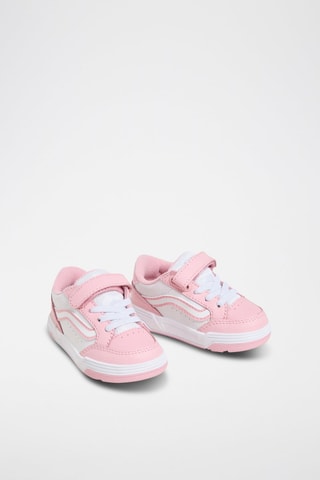 Baskets en cuir Hylane V - Rose et blanc