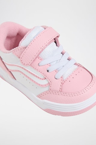 Baskets en cuir Hylane V - Rose et blanc