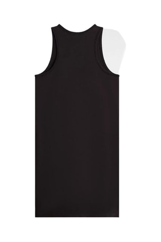 Robe droite sans manches Varsity - Noir