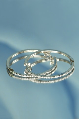 Argolas Elégantes - Ouro branco e diamantes