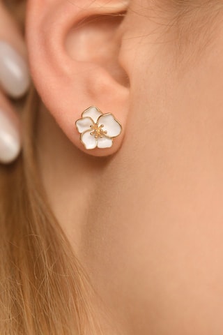 Brincos Orchidée - Ouro amarelo 