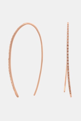 Brincos Lianes précieuses - Ouro rosa e diamantes