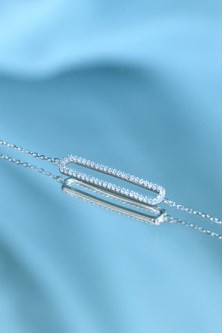 Pulseira Ava Ouro branco e diamantes