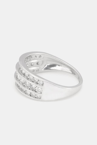 Anel - Ouro branco e diamantes