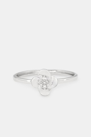 Anel - Ouro branco e diamantes