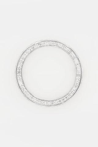 Aliança Tris - Ouro branco e diamantes