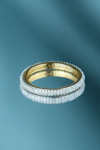 Anel Nyx - Ouro amarelo e diamantes