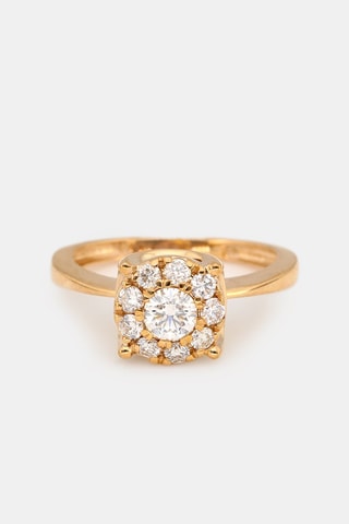 Anel Brillant Luciana Ouro amarelo e diamantes