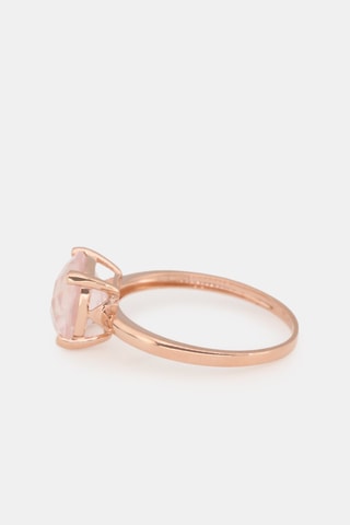 Anel Quartz Unique - Ouro rosa e quartzo