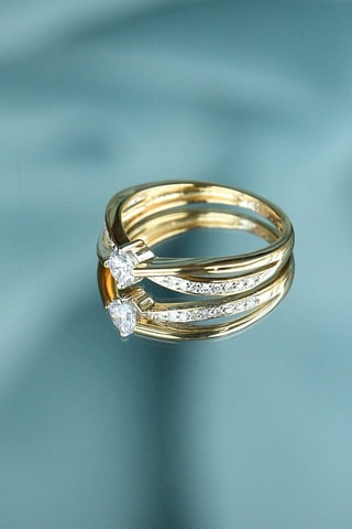 Anel Joli Solitaire - Ouro amarelo e diamantes