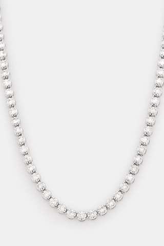 Colar Rivière - Ouro branco e diamantes